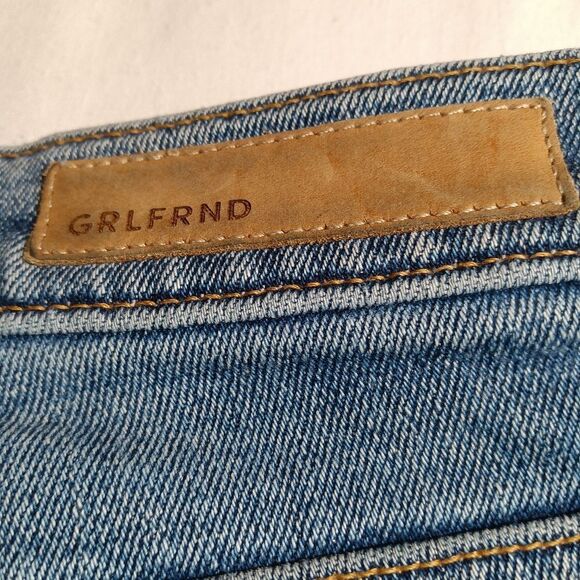 GRLFRND Karolina Button Fly Distressed Skinny Jeans sz 28 - Picture 3 of 8